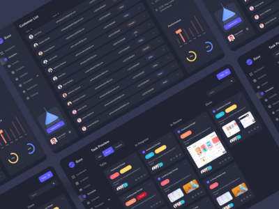 Saas 仪表板 _ 暗模式 (V3)(Saas Dashboard _ Dark mode (V3))