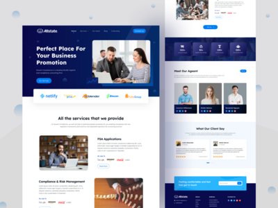 咨询机构登陆页面(Consulting Agency Landing Page)