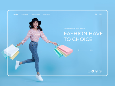 时装店网站标题(Fashion Shop Website Header)