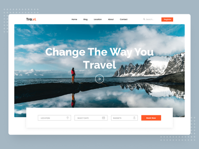 旅游网站模板设计(Travel Website Template Design)