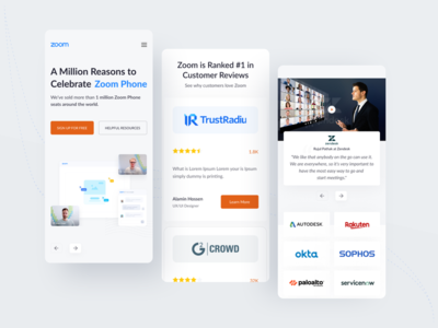 Zoom _ SaaS 登陆页面响应式设计(Zoom _ SaaS Landing page Responsive Design)
