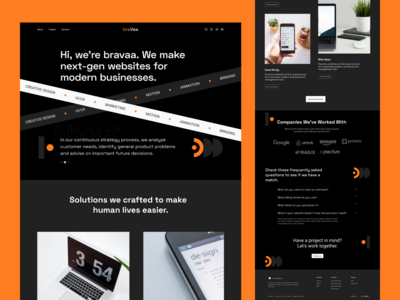 数字代理登陆页面(Digital Agency landing page)