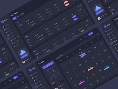 Saas 仪表板 _ 暗模式 (V6)(Saas Dashboard _ Dark mode (V6))