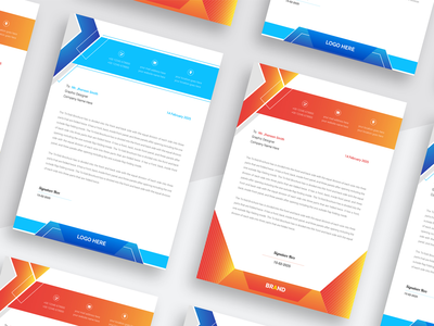 现代创意抽象后头部设计色彩缤纷且极简作品(modern creative abstract latter head design colorful and minimal work)