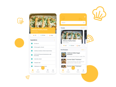 食谱应用程序设计概念(Recipe App Design Concept)