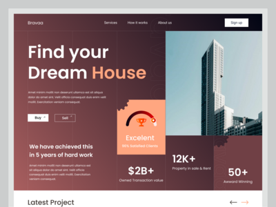 房地产登陆页面(Real Estate Landing Page)