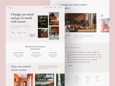 旅游登陆页面设计(Travel landing page design)