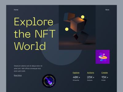 NFT登陆页面设计(NFT Landing page design)