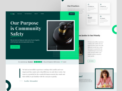 律师事务所登陆页面(Lawyer's Agency Landing page)