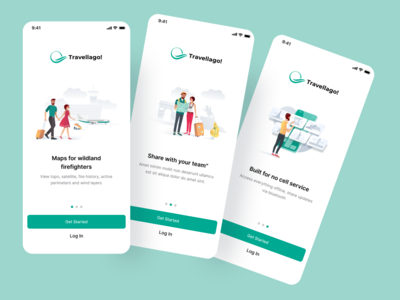 旅游应用闪屏(travel app splash screen)