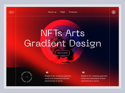NFT登陆页面设计(NFT Landing page design)