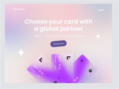 钱包-信用卡网站设计。(Wallet - Credit Card Website Design.)