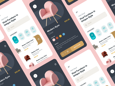 家具应用界面(Furniture App Ui)