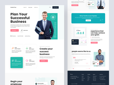 业务顾问登陆页面设计(Business consultant landing page design)