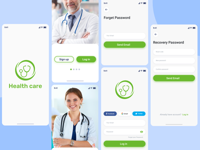 #01 使用 Figma 设计医疗保健 iOS 应用程序(#01 Health Care iOS app design with Figma)