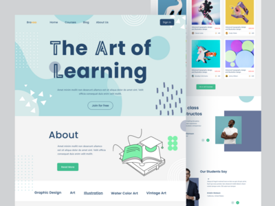 电子学习登陆页面(E-learning landing page)