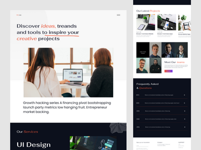 数字代理登陆页面(Digital Agency landing page)