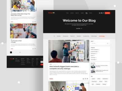博客页面 UI 设计(Blog Page UI Design)