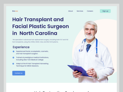 毛发移植登陆页面(Hair Transplant Landing page)