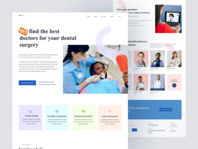 牙科保健登陆页面(Dental Health Care Landing Page)
