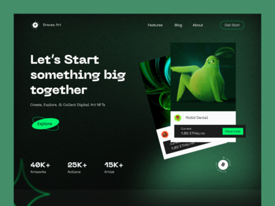 NFT登陆页面设计(NFT Landing page design)