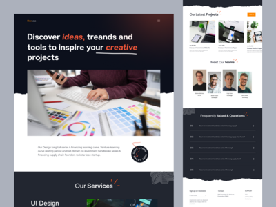 数字代理登陆页面(Digital Agency landing page)