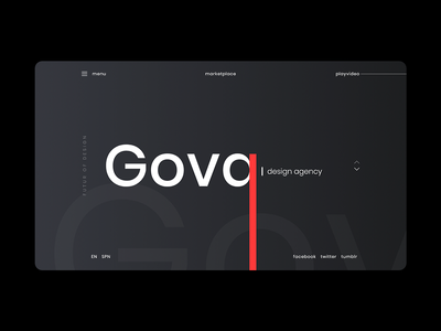 设计机构登陆页面UI(Design agency landing page UI)