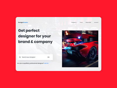 设计机构登陆页面UI设计(Design Agency Landing Page UI Design)