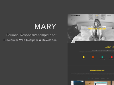 玛丽 - 简历模板(Mary - Resume template)