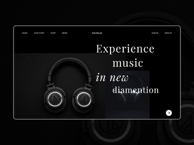 音乐网页登陆页面(Music Web Landing Page)