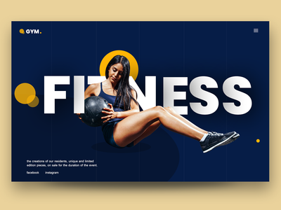 健身房健身网络英雄(Gym Fitness Web Hero)