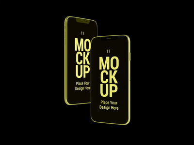 最新智能手机 11 pro MAX 样机展示艺术品(Latest Smart Phone 11 pro MAX Mockup to Present Artwork)