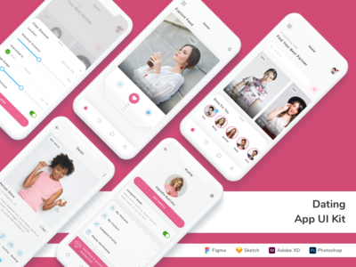 约会应用程序 UI 套件(Dating App UI Kit)