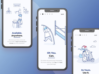 WIP 应用程序的入职和欢迎屏幕(Onboarding and Welcome Screens for WIP App)