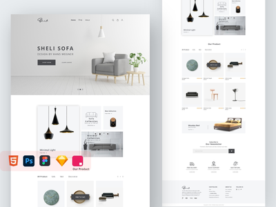 Sheli-家具电子商务网站模板(Sheli-Furniture e-Commerce Website Template)