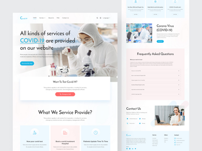 医疗保健-登陆页面设计(HealthCare - Landing Page Design)