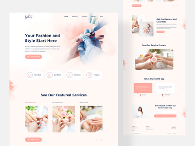美容院登陆页面(Beauty Salon Landing page)