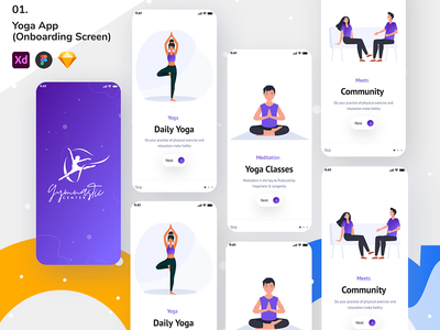 Yoga App Light（开机画面）_01(Yoga App Light (On-boarding Screen)_01)