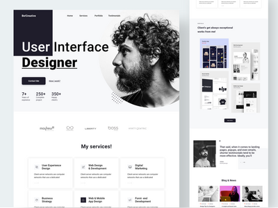 投资组合登陆页面(Portfolio landing page)