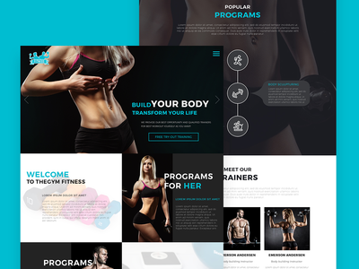 健身房网站设计(GYM Website Design)