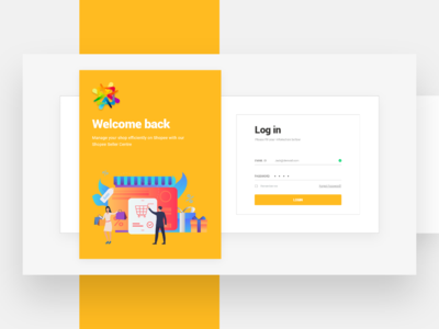 网页登录页面用户界面(Web Login Page UI)