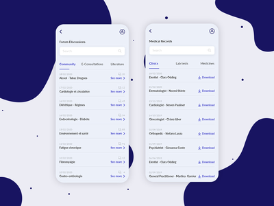 医疗应用程序界面(Medica App UI)