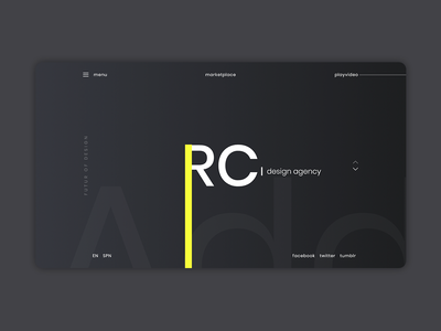 设计机构登陆页面 UI 概念(Design agency landing page UI Concept)