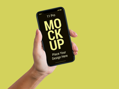 最新智能手机 11 pro MAX 样机展示艺术品(Latest Smart Phone 11 pro MAX Mockup to Present Artwork)