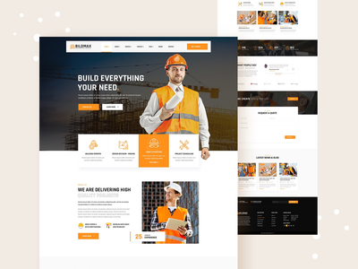 Bildmax - 建筑 PSD 模板(Bildmax - Construction PSD Template)
