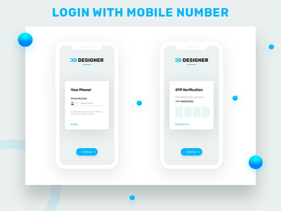 使用手机号码和 OTP 登录(Login With Mobile number & OTP)