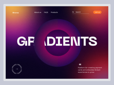 渐变登陆页面(gradient landing page)