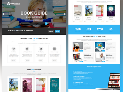 图书库 - 在线商店 HTML 模板(Book Library - Online Store HTML Template)