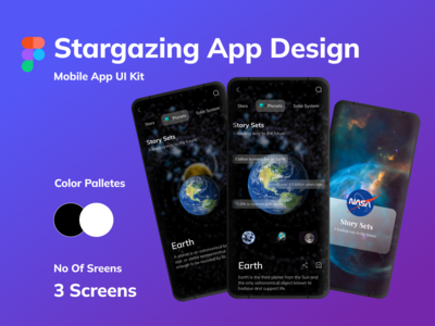 观星 App UI 设计挑战(Stargazing App UI Design Challenge)