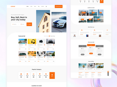 uitask分类广告网站模板设计(Website template design for classified ad by uitask)
